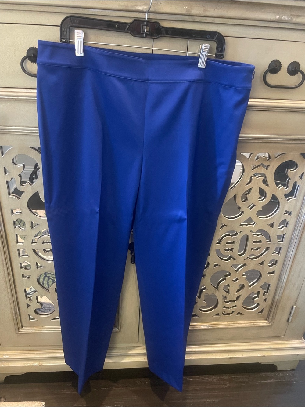 St. John Cobalt Blue Ponte Stretch Trousers